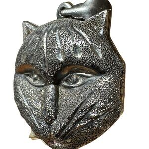 Vintage 825 Mix Cat Face Pendant Locket